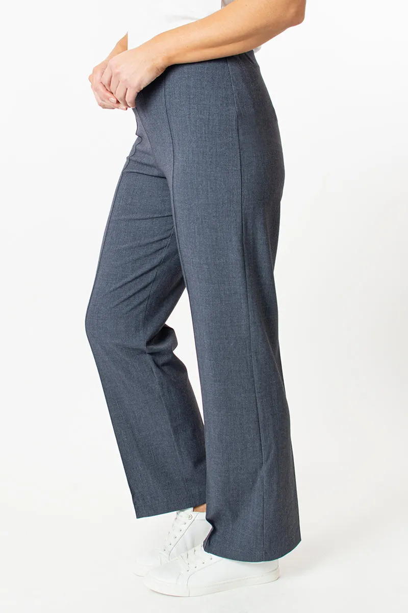 29in Straight leg pull on trouser - Indigo
