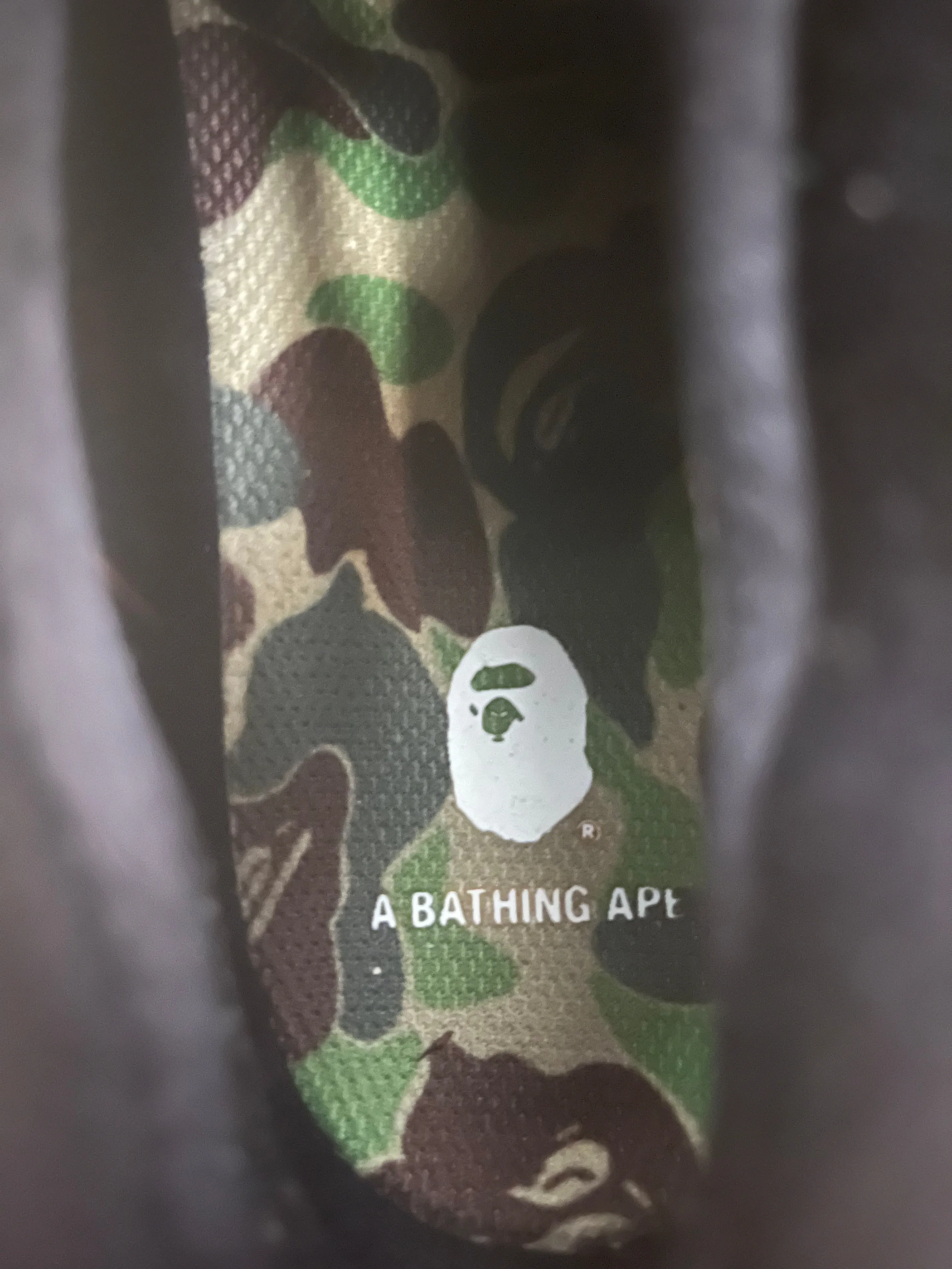 adidas/BAPE/Hi-Sneakers/US 8.5/Camouflage/Cotton/GRN/Dame 4