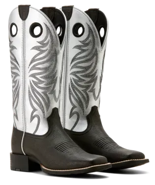 Ariat Ladies Dark Carbon Round Up Ryder Boot-10053729