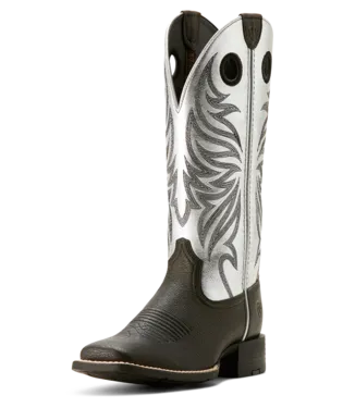 Ariat Ladies Dark Carbon Round Up Ryder Boot-10053729