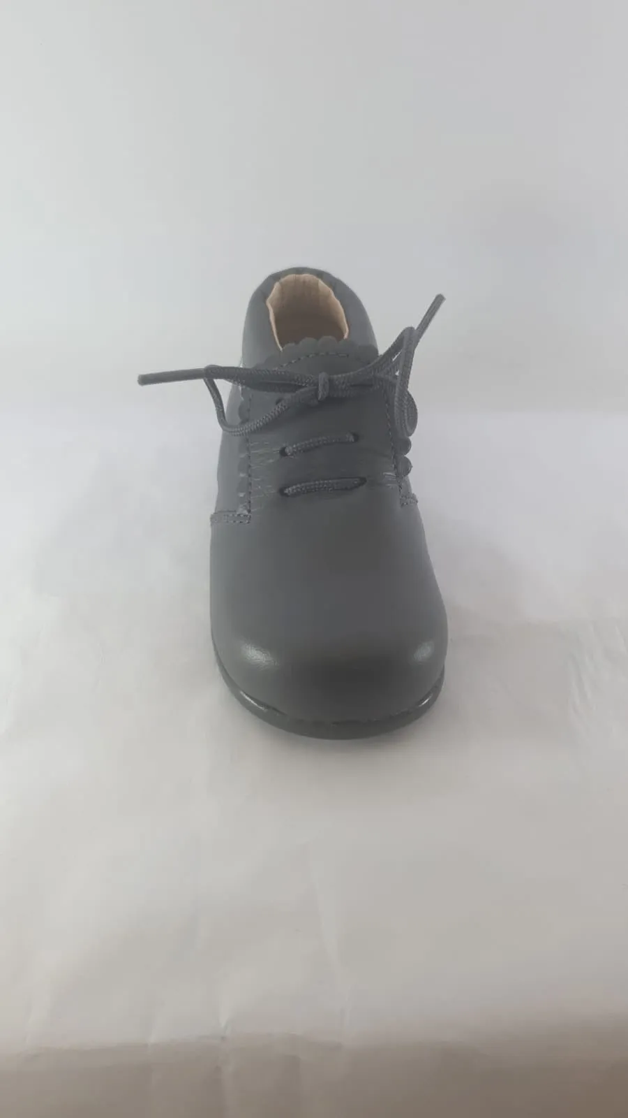 Baby Soft Smoke Leather Grey Booties