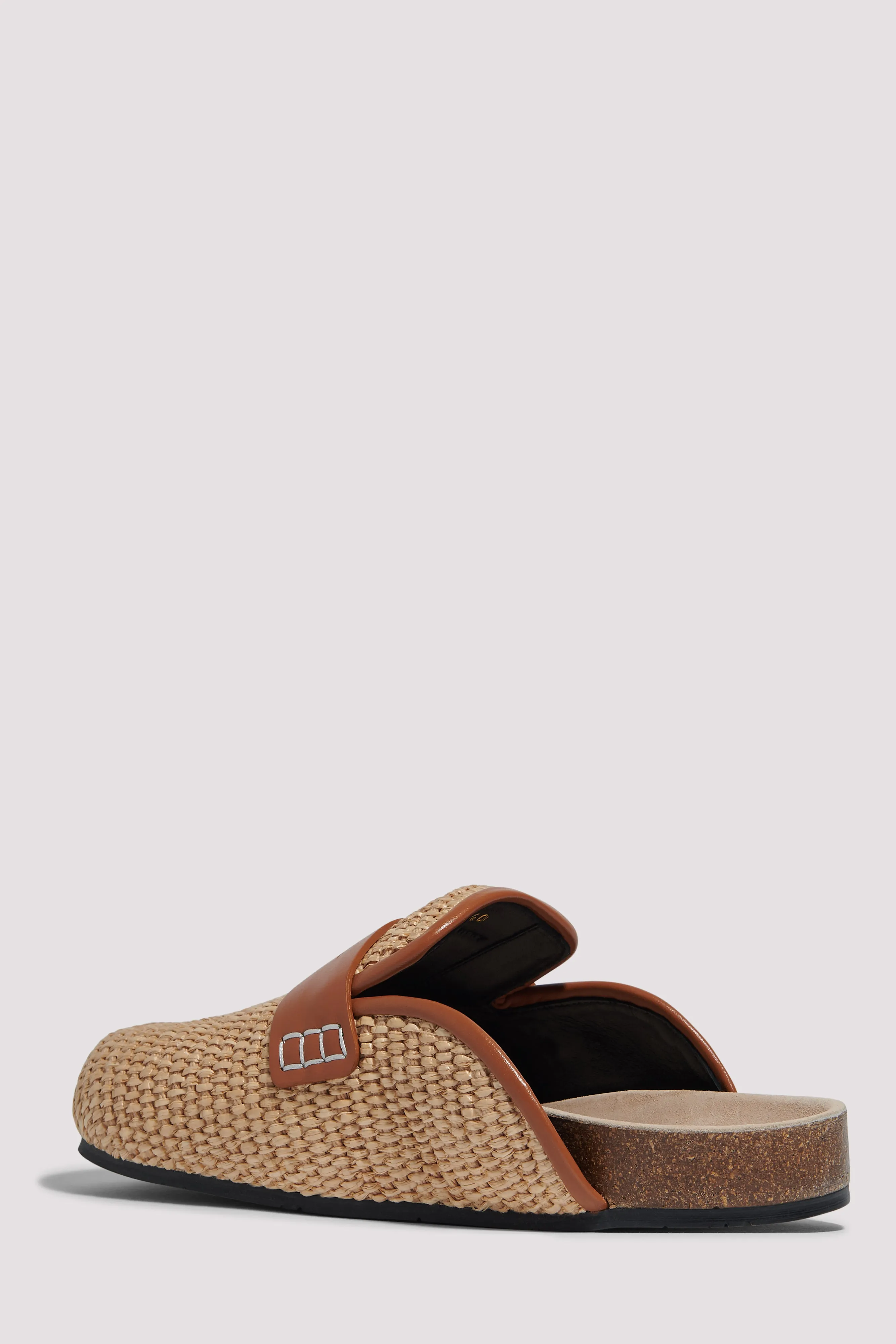 Beige Raffia Loafer