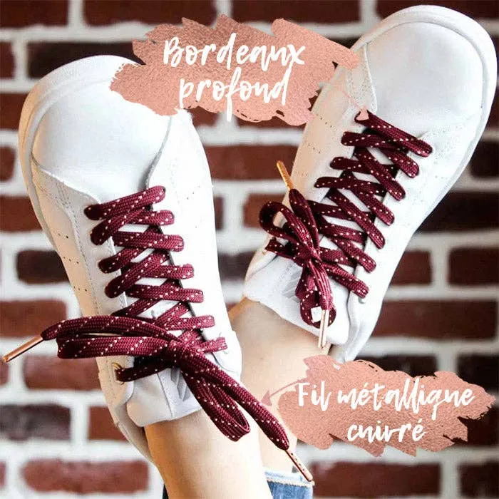 Burgundy & Copper Shoelaces