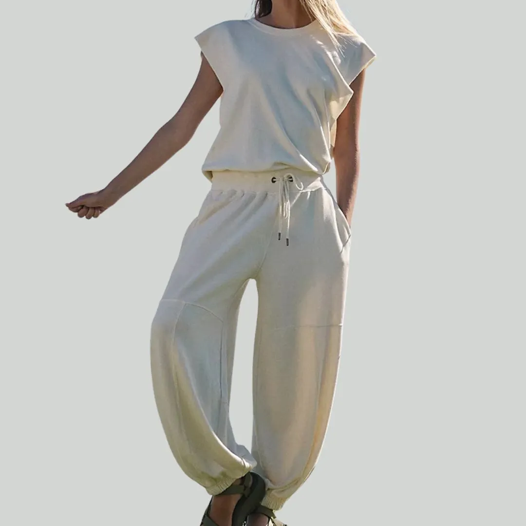 DAHLIA - Street Style Solid Lounge Jumpsuit