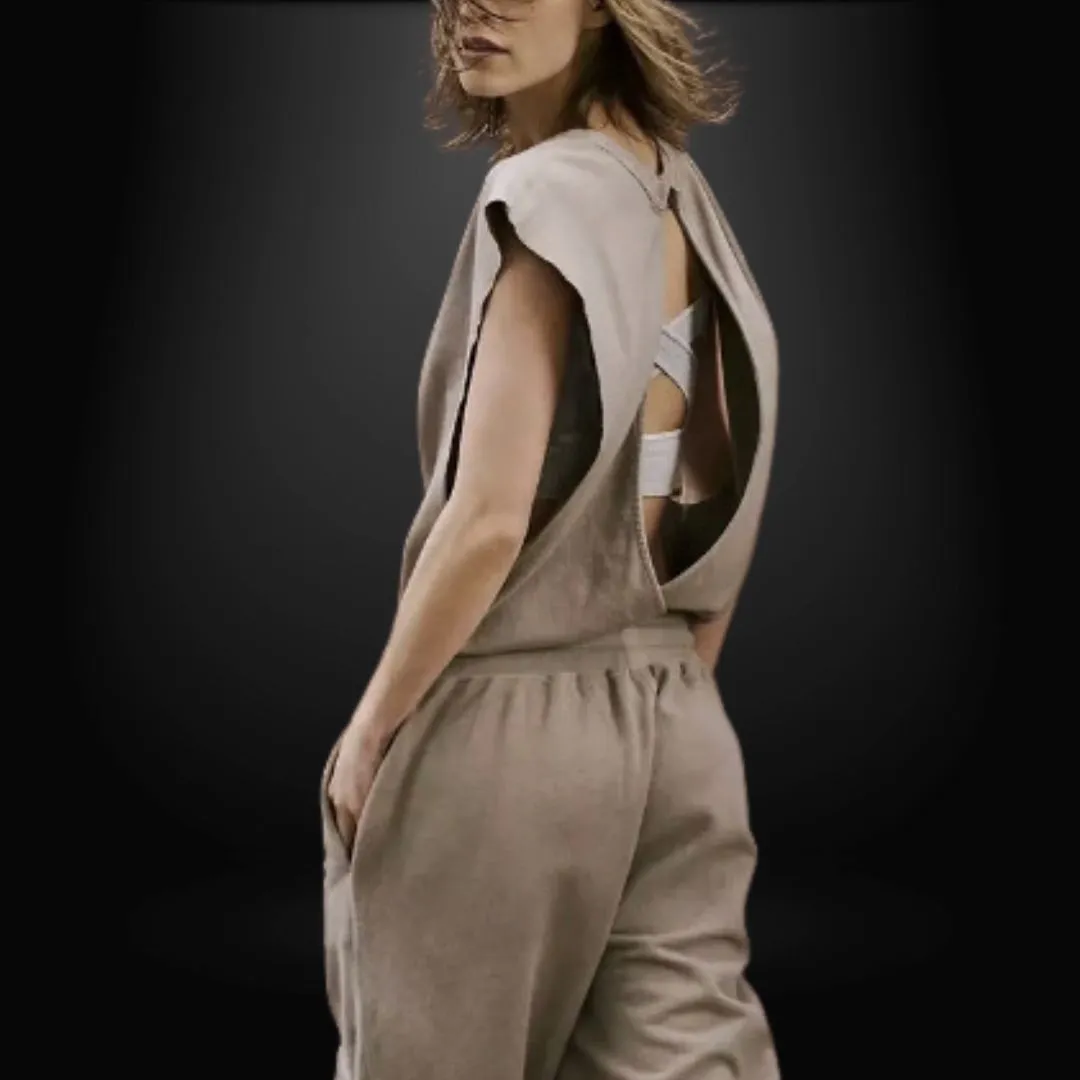 DAHLIA - Street Style Solid Lounge Jumpsuit