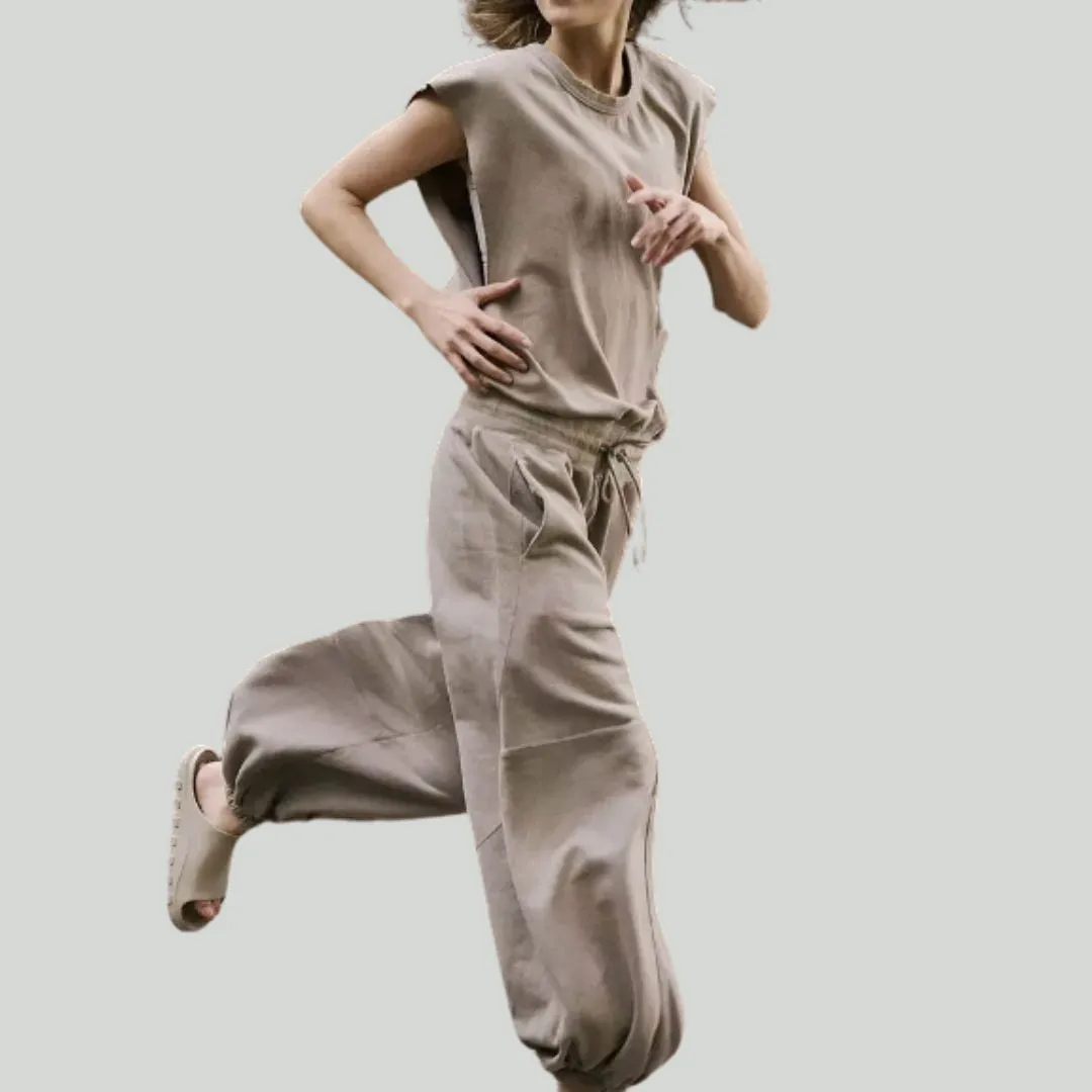 DAHLIA - Street Style Solid Lounge Jumpsuit