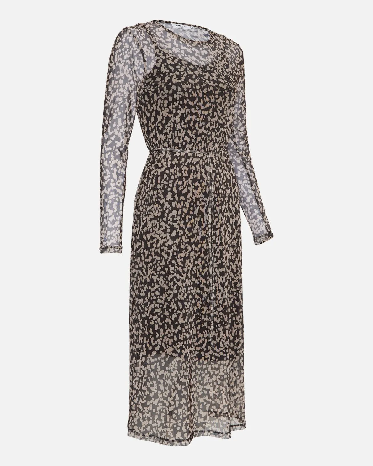 Firina Illenora Dress Aop - Cement Leo