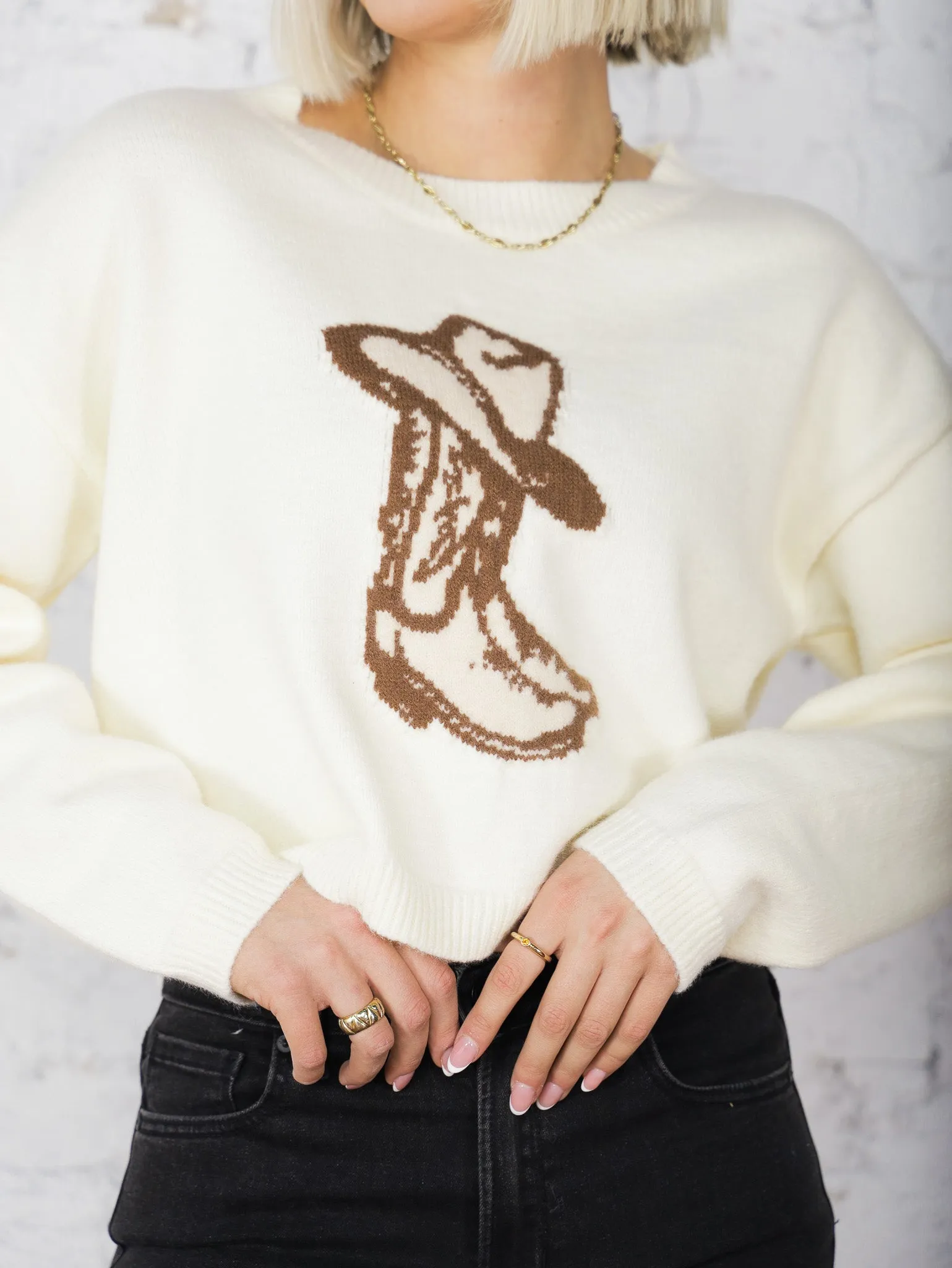 Hat Boots Sweater