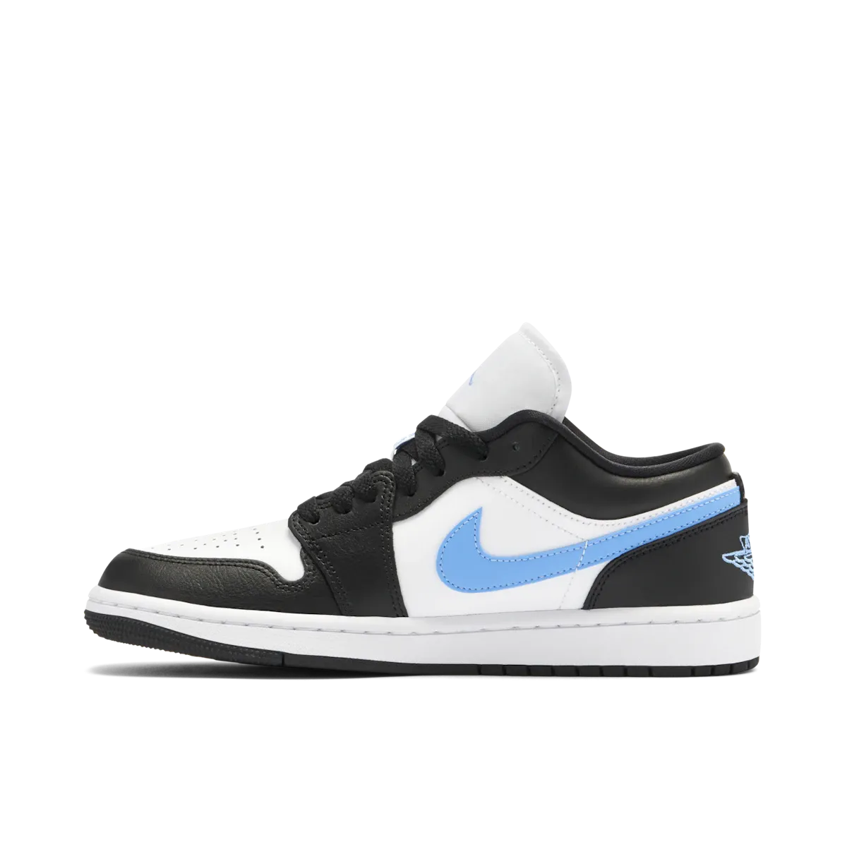 Jordan 1 Low Black University Blue White (W)