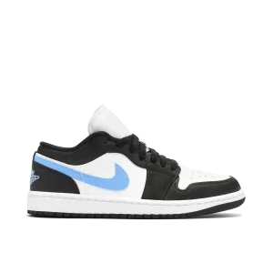 Jordan 1 Low Black University Blue White (W)