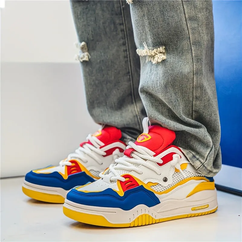 Men's Stylish Laced Skate Trainers with Good Traction | Perfect for All Seasons