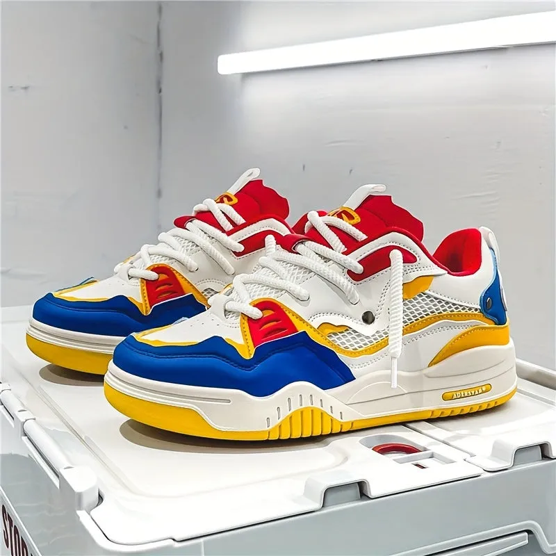 Men's Stylish Laced Skate Trainers with Good Traction | Perfect for All Seasons
