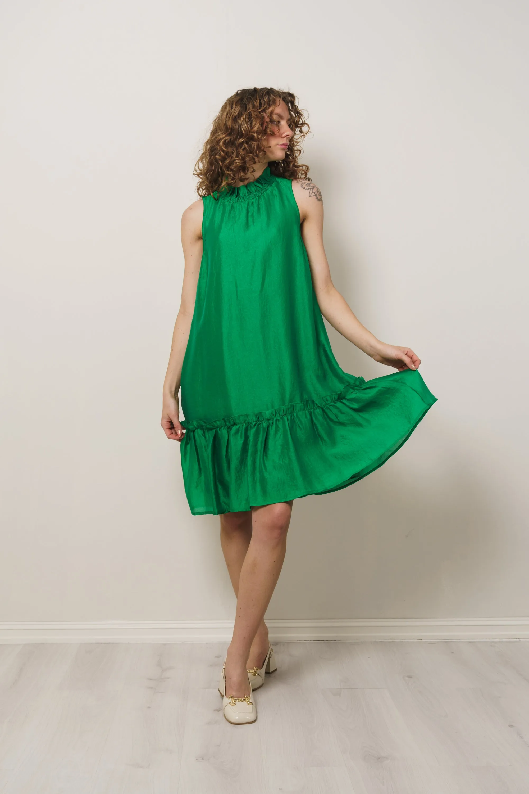 MoniqueCC Halterneck CropDress - Green