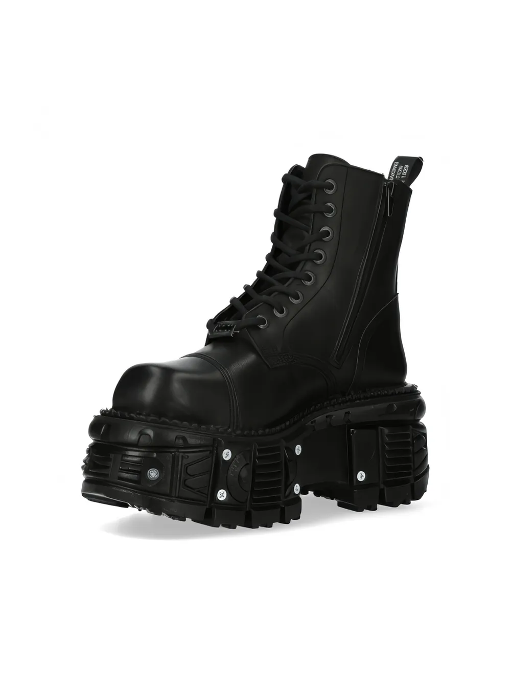 NEW ROCK Rugged Punk Style Ankle Boot with Stud Details