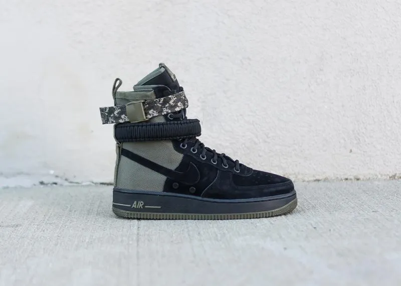 NIKE - Men - SF Air Force 1 High - Black/Olive Camo