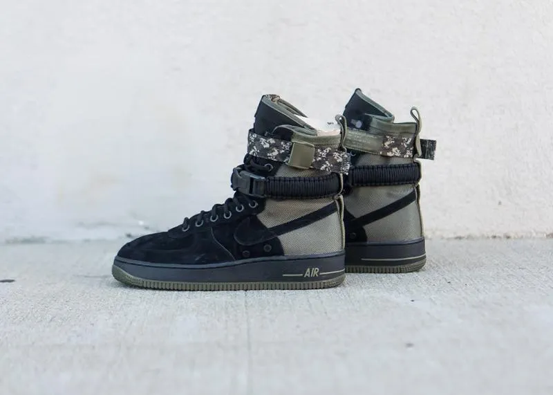 NIKE - Men - SF Air Force 1 High - Black/Olive Camo