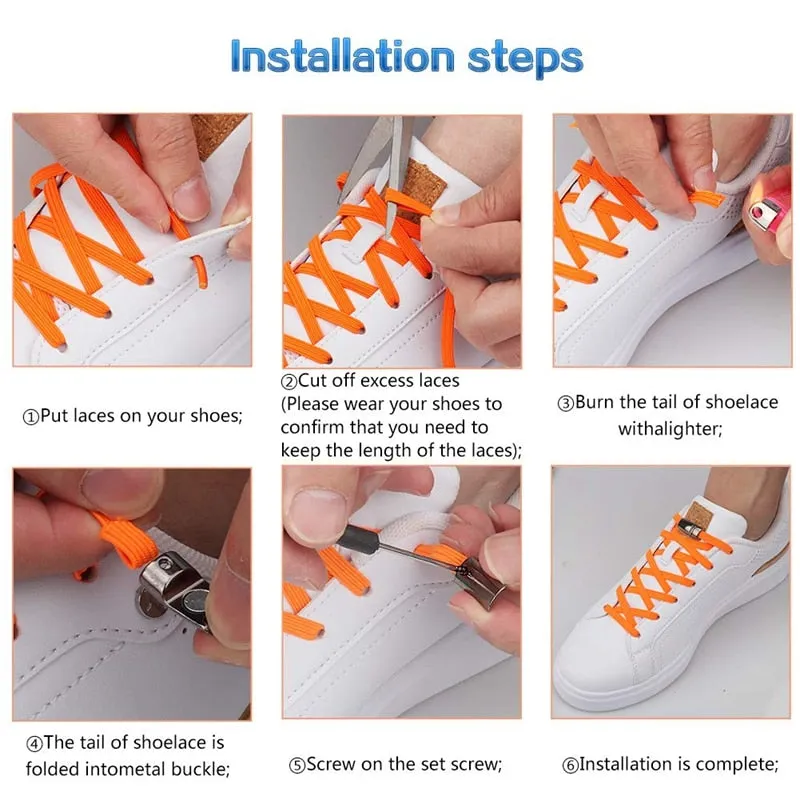 No Tie Quick Magnetic Lock Shoelace