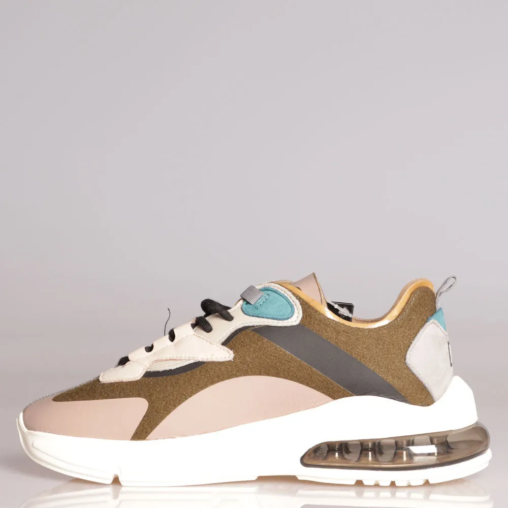 Scarpe Uomo D.A.T.E. Sneakers linea Aura Aukland colore Army