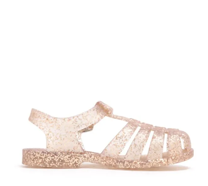SHOOSHOO New Rose - Rose Gold Glitter Jelly Sandal