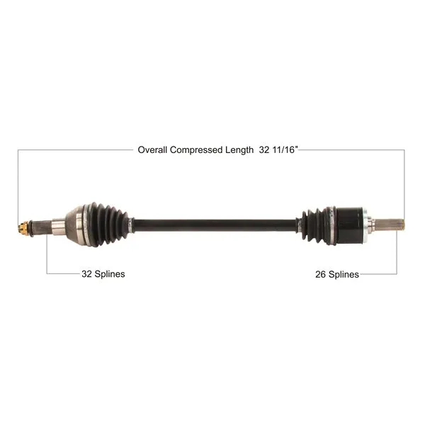 TrakMotive Complete HD Axle Fits Kawasaki