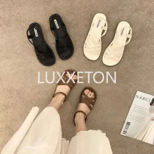 Women Sandals Summer New Fashionable Comfortable Soft Sole Casual Beach Roman Sandals